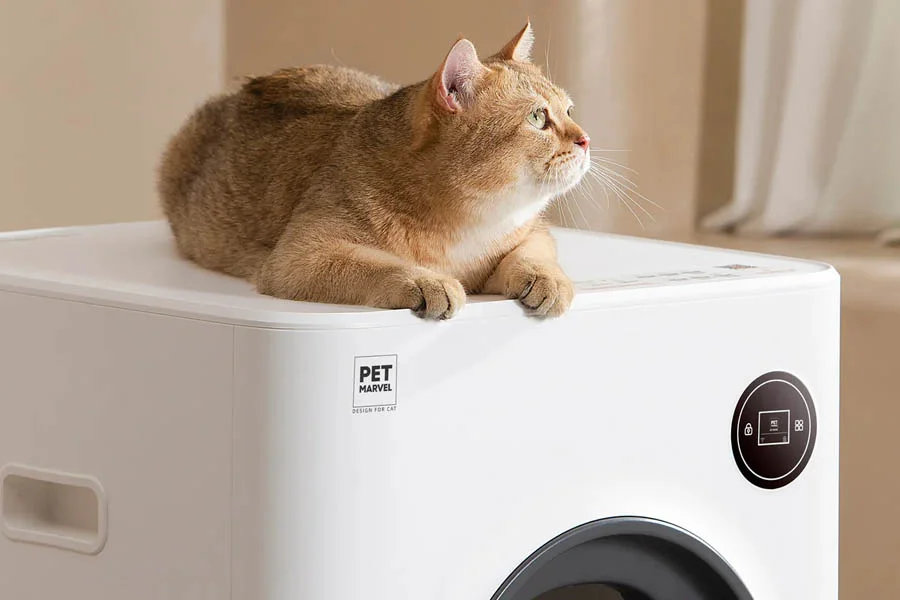 automatic self cleaning cat litter box