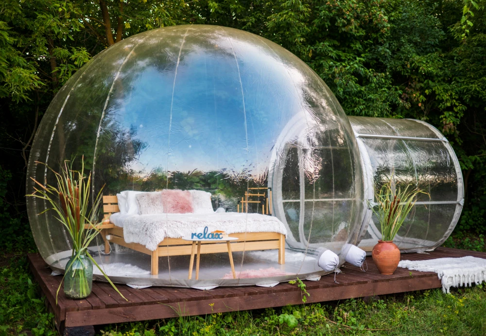 clear camping bubble tent