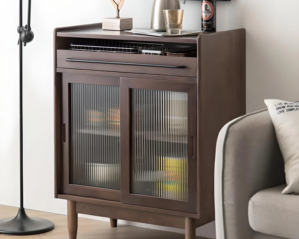 rustic wood sideboard